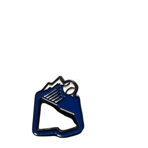 Colorado Rockies mountain logo baseball lapel pin
